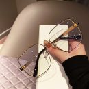 【港風細大方框】【顯臉小百搭神器】港風男女同款素顏百搭細框個性寬鏡腿無度數平光眼鏡