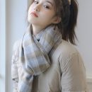 【日系文藝小方格圍巾】【超軟糯舒適】日系文藝氣質秋冬季百搭小方格軟糯舒適男女微博圍巾