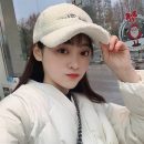 【羊羔毛絨棒球帽】韓國熱賣人氣羊羔毛刺繡帽子女秋冬季韓版潮鴨舌帽IG網紅加厚保暖棒球帽