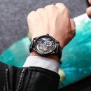 【陀飛輪全自動機械錶】【極致雙面鏤空】【小牛皮錶帶】瑞士Ailang機械美感極致雙面鏤空小牛皮帶全自動男機械手錶