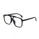 【素顏大臉顯瘦】【復古雙梁黑框】【防藍光】港風復古個性雙梁黑框素顏眼鏡男女大臉顯瘦平光防藍光眼鏡