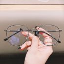 【素顏百搭顯瘦】【文藝玫瑰金細圓框】【防藍光】日系文藝氣質素顏眼鏡框女網紅款復古文藝眼鏡架防藍光眼鏡