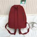 【日系燈芯絨森系後背包】日系文藝森系氣質純色書包親膚燈芯絨材質女雙肩後背包