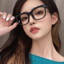 【素顏顯臉小神器】港風黑框眼鏡女素顏大框眼鏡框顯臉小眼鏡框