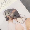 【素顏百搭顯瘦】【文藝細方框】【防藍光】日系IG風網紅素顏大框眼鏡女復古圓臉顯瘦方框平光防藍光眼鏡
