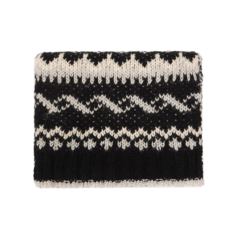 【超暖觸感馬海毛】【原宿森系針織圖案】日系原宿風森系女冬季復古加厚保暖百搭減齡情侶男女針織毛線圍脖