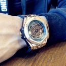 【新概念宇宙射線錶盤】【夜光防水】未來感科幻個性時尚大錶盤夜光防水石英男手錶