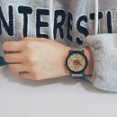 韓國創意數理公式概念錶盤米蘭鋼網帶男女石英手錶