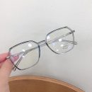 【港風多邊形切割粗框】【TR90超輕盈】【防輻射】港風氣質黑框男女同款眼鏡框平光鏡TR90超輕防藍光眼鏡