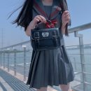 【日本JK學院風斜背包】【可雙肩】超正版型日系JK制服包可雙肩斜背單肩劍橋通勤信封包女包