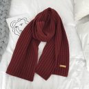 【針織毛線圍巾】【純色百搭】冬季可愛少女韓國百搭氣質純色針織毛線情侶男女同款保暖圍脖圍巾