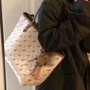 【小鹿印花托特包】高級感超顯氣質減齡實用百搭小鹿印花大容量女包側背包托特包