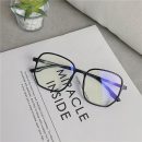 【透明大框】【防藍光】韓國名媛氣質圓臉素顏透明眼鏡框IG風大臉顯瘦大框平光防藍光眼鏡