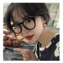 【素顏神器】【複古小圓框】【防藍光】韓國氣質復古小圓框素顏網紅黑框防藍光黑框眼鏡