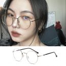 【復古金邊小圓框】【防藍光】韓國復古金邊防藍光眼鏡女護眼網紅街拍瘦臉無度數平光眼鏡