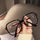 【素顏顯瘦】【潮流粗框】【防藍光】潮流粗框防藍光眼鏡框女圓臉素顏顯瘦大框男女平光防藍光眼鏡