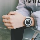 日式原創設計個性無指針玩轉時間概念男女手錶