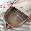 【燈芯絨面後背包】【送小熊掛件+徽章】【超輕便】日系文藝百搭森系女包燈芯絨材質雙肩後背包