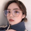 韓版復古大框眼鏡網紅款文藝風素顏眼鏡框女大臉顯瘦防藍光眼鏡