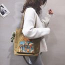 日系原宿ulzzang帆布大包包通勤女包大容量單肩斜背包