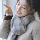 【日系文藝小方格圍巾】【超軟糯舒適】日系文藝氣質秋冬季百搭小方格軟糯舒適男女微博圍巾