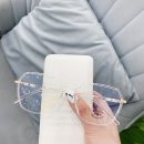 【港風多邊形切割粗框】【TR90超輕盈】【防輻射】港風氣質黑框男女同款眼鏡框平光鏡TR90超輕防藍光眼鏡