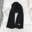 【針織毛線圍巾】【純色百搭】冬季可愛少女韓國百搭氣質純色針織毛線情侶男女同款保暖圍脖圍巾