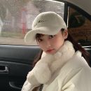 【羊羔毛絨棒球帽】韓國熱賣人氣羊羔毛刺繡帽子女秋冬季韓版潮鴨舌帽IG網紅加厚保暖棒球帽