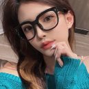 【素顏顯臉小神器】港風黑框眼鏡女素顏大框眼鏡框顯臉小眼鏡框
