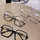【文藝復古黑方框】【TR90超輕盈鏡架】【防藍光】港風文藝復古粗黑框眼鏡顯臉小大框素顏男女同款防藍光眼鏡
