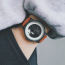 日式原創設計個性無指針玩轉時間概念男女手錶