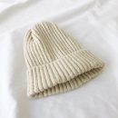 【小錐頂捲邊針織毛線帽】韓國熱銷基礎純色百搭針織毛線帽子女秋冬季甜美可愛小錐頂女帽