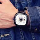 【全自動鏤空機械錶】【特種兵方形錶盤】韓版軍風高檔全自動鏤空機械機芯方形錶盤自動上鏈男機械手錶