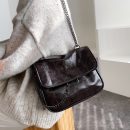 高級感氣質經典簡約單肩大容量包包女新款時尚菱格鏈條包復古單肩斜背側背包