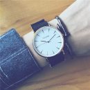 【楔形刻度】【帆布錶帶】ulzzang超好感清爽文藝氣質簡約楔形刻度帆布帶男生手錶