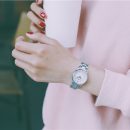 簡約氣質黑白文藝OL小資細鋼帶女石英手錶
