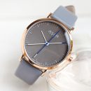 【清新氣質長針錶盤】【小牛皮錶帶】【日本MIYOTA機芯】正韓JULIUS北歐氣質長指針小圓盤皮帶日本機芯防水女錶