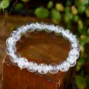 天然喜馬拉雅冰裂彩虹白水晶星空能量白水晶男女手串手鍊