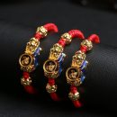 【時來運轉】【感溫變色風車貔貅】【編織紅繩】設計師款感溫變色風車貔貅手鍊開運風車男女招財手鍊