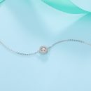 【925銀鑲嵌圓鋯鉆】輕奢氣質時尚S925純銀鑲嵌圓形鋯鉆百搭森系女手鍊