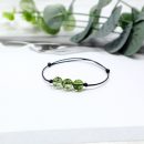 【天然滿天星綠幽靈】【清新夏日感】天然滿天星綠幽靈編織手鍊森系氣質百搭女水晶手鍊