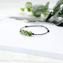 【天然滿天星綠幽靈】【清新夏日感】天然滿天星綠幽靈編織手鍊森系氣質百搭女水晶手鍊