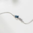 【奧地利夢幻藍水晶蝴蝶】【925純銀】夢幻優雅氣質925純銀搭配奧地利藍水晶蝴蝶時尚女手鍊