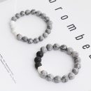 【與你環遊世界】【地圖石情侶手鍊】設計師款天然地圖石搭配火山石白松石男女情侶手串手鍊