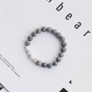 【與你環遊世界】【地圖石情侶手鍊】設計師款天然地圖石搭配火山石白松石男女情侶手串手鍊