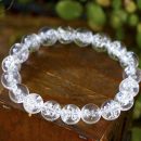 天然喜馬拉雅冰裂彩虹白水晶星空能量白水晶男女手串手鍊