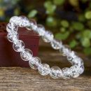 天然喜馬拉雅冰裂彩虹白水晶星空能量白水晶男女手串手鍊