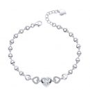 【千千心結】【925純銀】【鑲嵌鋯鉆】設計師款高級氣質千千心結925純銀鑲鑽女氣質百搭手鍊