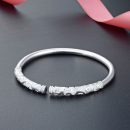 【一生所愛】【999足銀】【手工雕花】設計師款大話西遊金箍棒造型手環999足銀雕花女開口手鐲