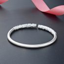 【一生所愛】【999足銀】【手工雕花】設計師款大話西遊金箍棒造型手環999足銀雕花女開口手鐲